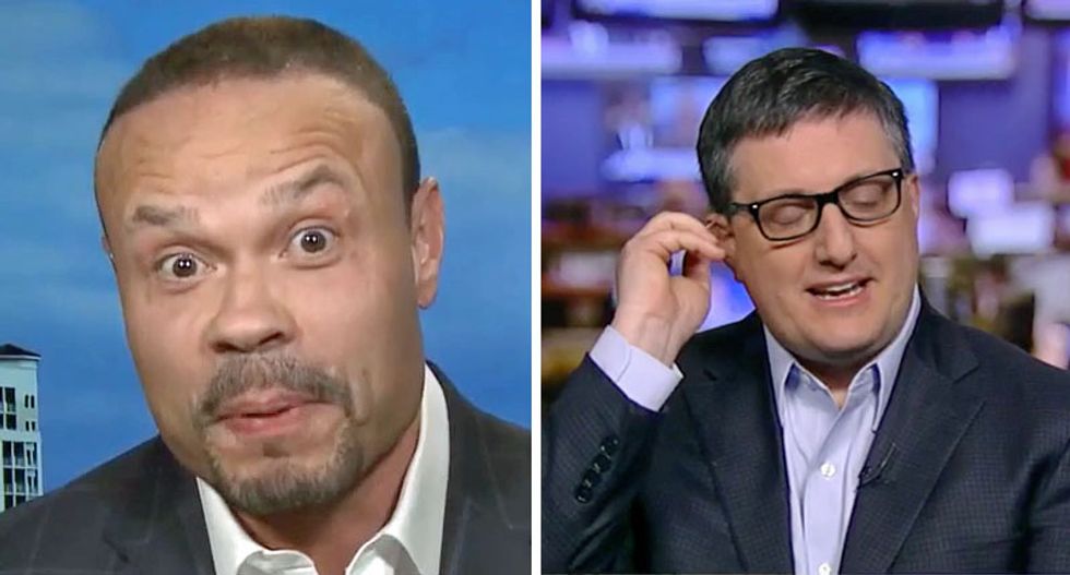 'Tell me when Dan stops yelling': Fox News guest pulls earpiece as Trump defender loses it over DNC lawsuit