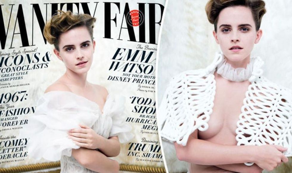 Emma Watson's nearly topless photo raises questions about feminist hypocrisy