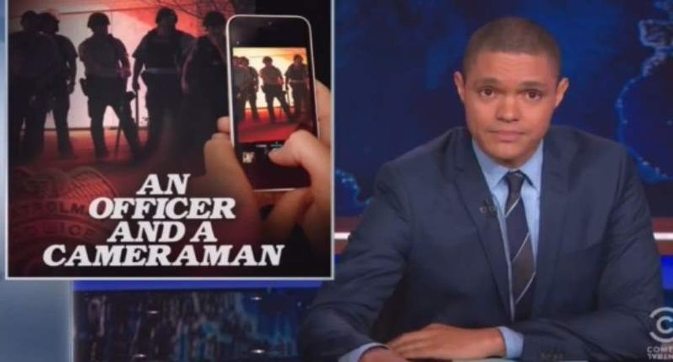 Trevor Noah skewers so-called 'Ferguson Effect': Cops are afraid someone will 'brutally film them'
