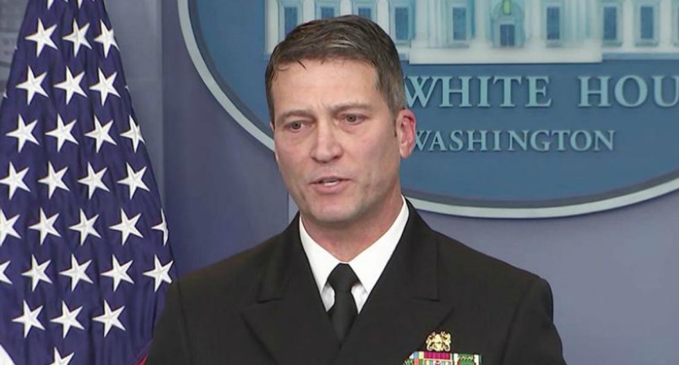 Trump's doctor Ronny Jackson is the subject of 'improper conduct' claims -- and it may derail his VA nomination