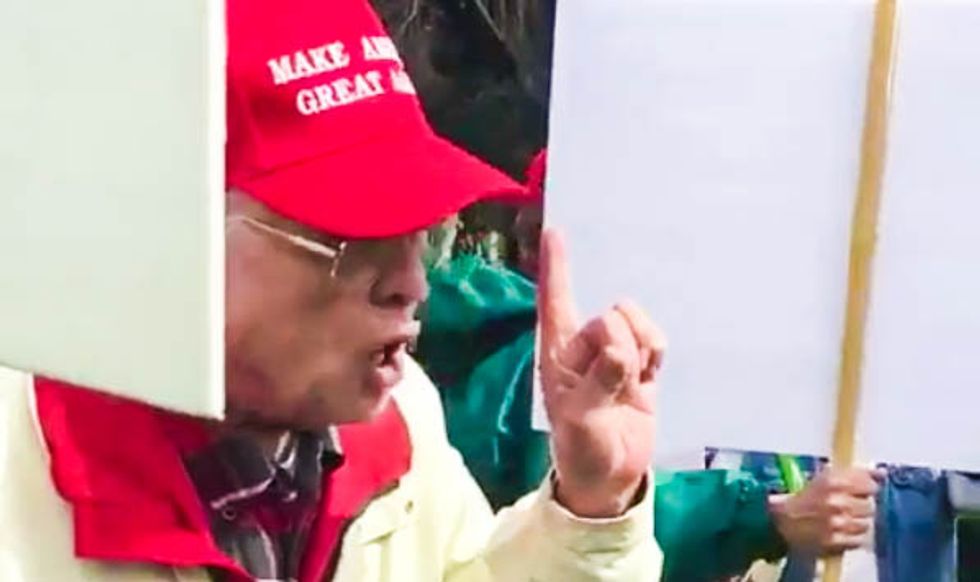 WATCH: Trump supporter's rant about 'black supremacists' in basketball leaves reporter baffled