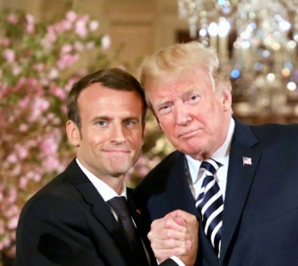Trump, Macron call for 'new' nuclear deal with Iran