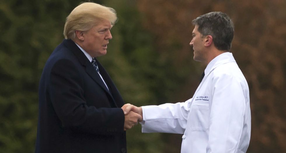 Trump’s doctor tricked president into eating vegetables and kept ice cream out of reach