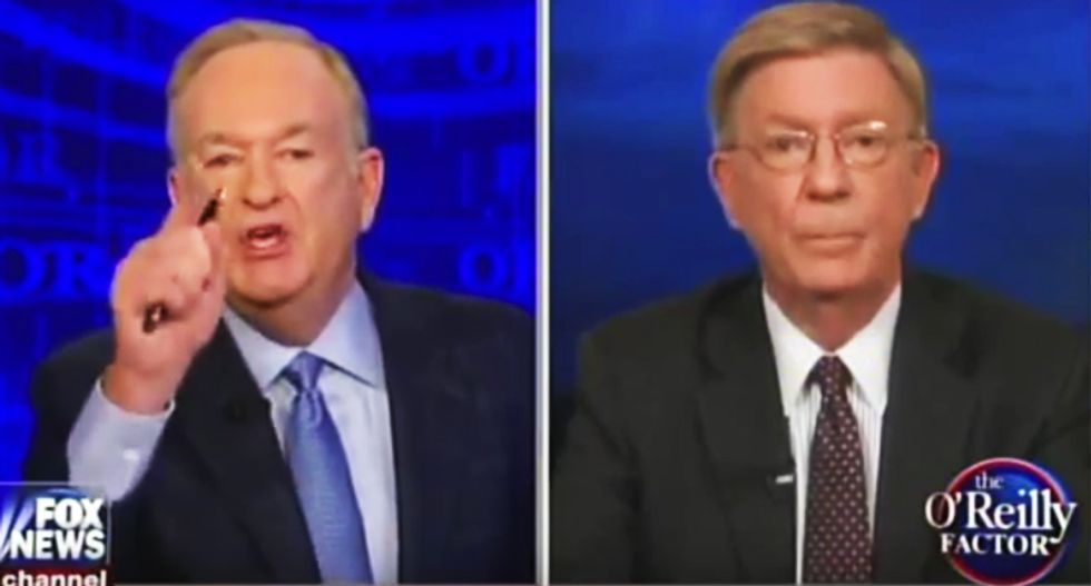 'You're a hack!': Bill O'Reilly and George Will rip into each other over disputed Reagan book
