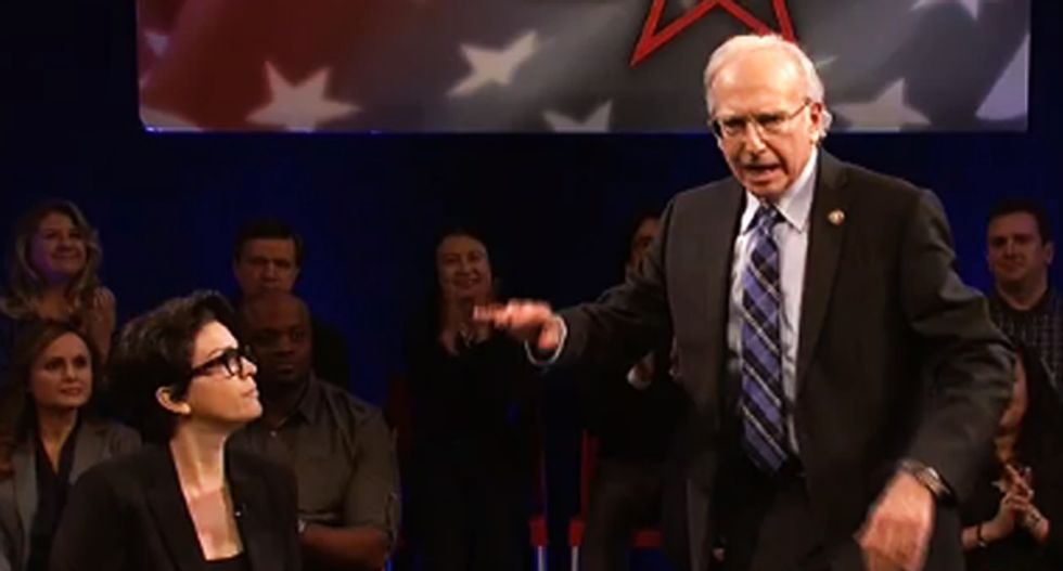 Larry David returns to SNL and brings down the house again as a cranky Bernie Sanders