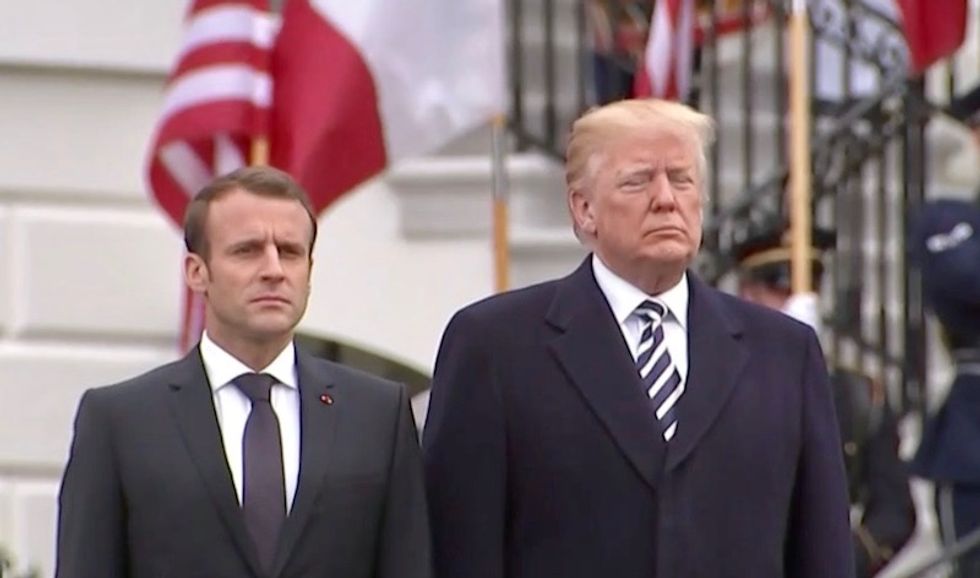 'Let's be serious': Macron slaps down Trump on live TV after he threatens to send ISIS fighters to France