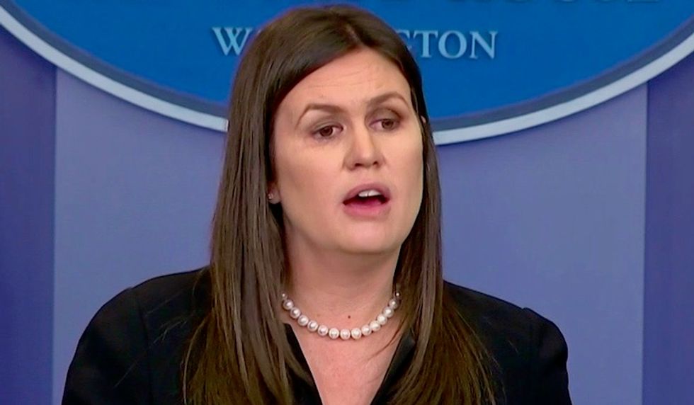 WATCH LIVE: Sarah Huckabee Sanders faces grilling from reporters at White House press briefing