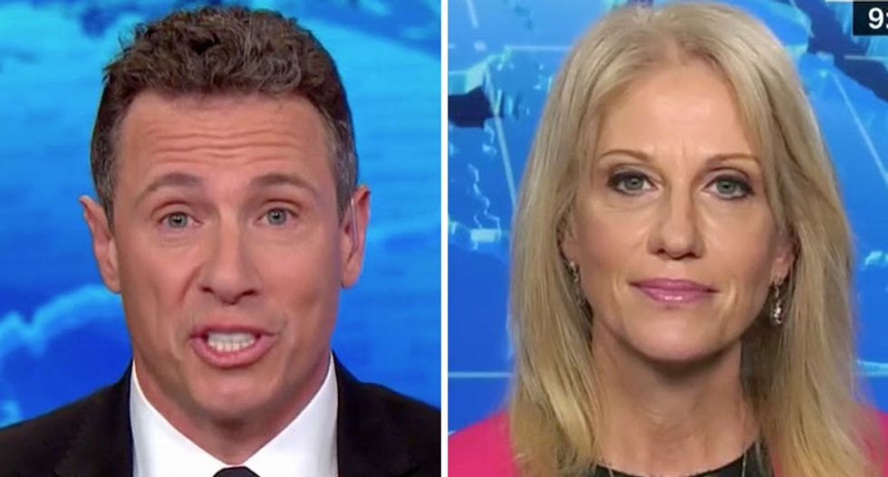 'If I have to call you a liar I will': CNN's Cuomo and Kellyanne Conway get into knock-down drag-out over Trump's Cohen spin