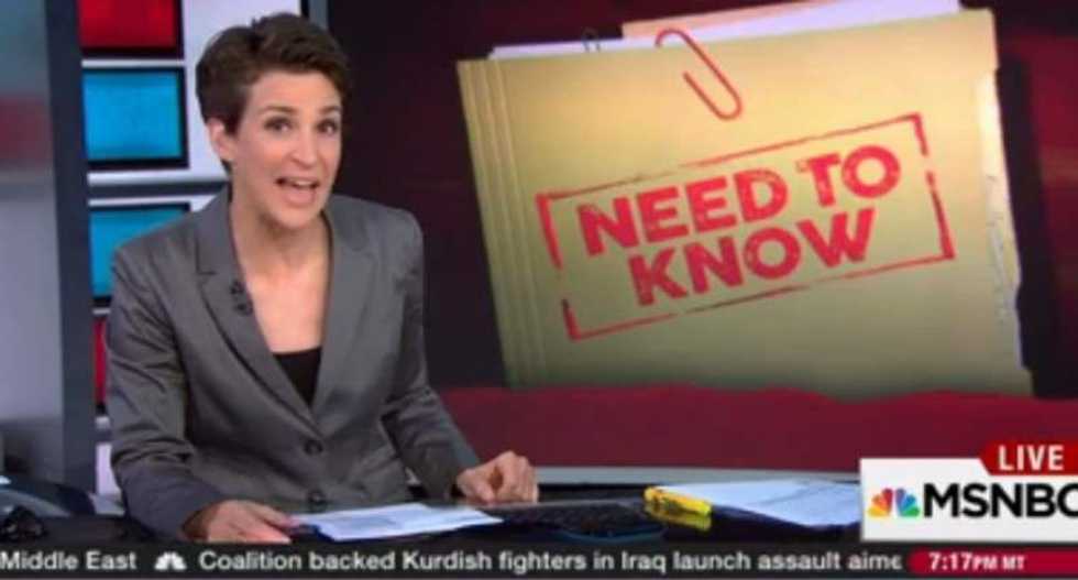 Rachel Maddow slams Ben Carson's 'unnerving' bogus claims of secret military intelligence