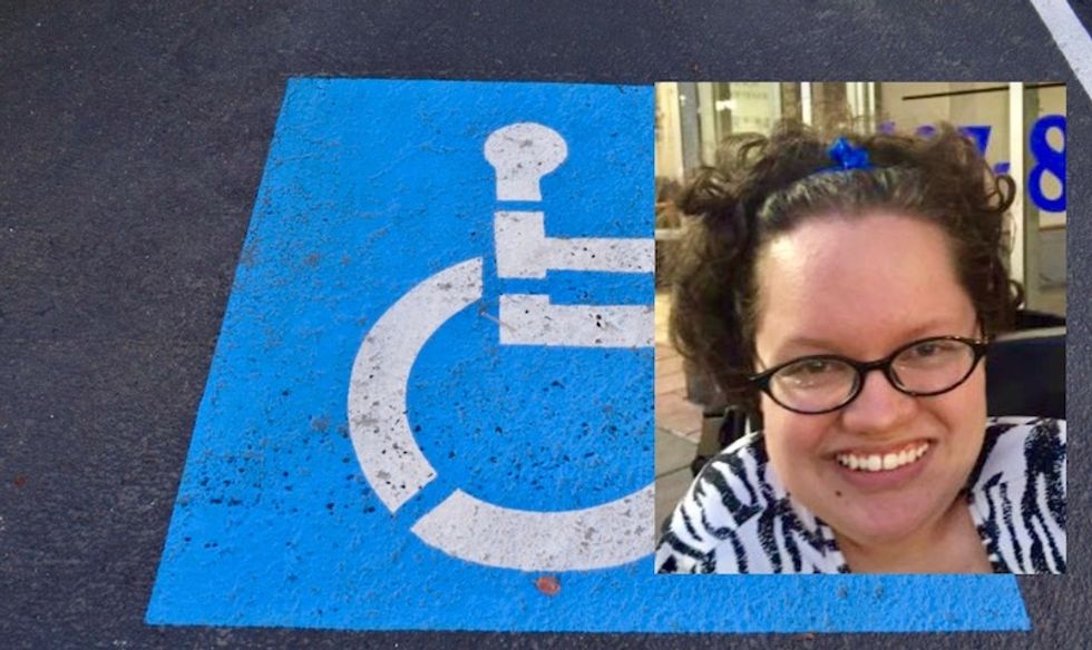 This guy posted a dumb rant about disabled parking permits -- she had the perfect response