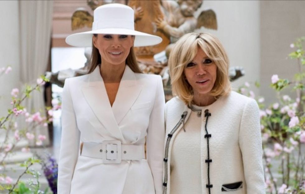 Brigitte Macron praises 'fun' Melania Trump