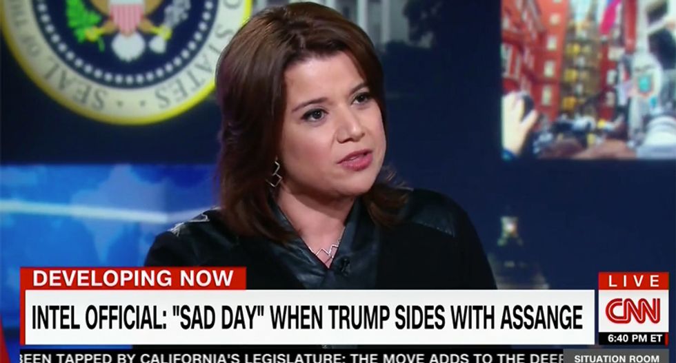 'I'm appalled, I'm embarrassed': Ana Navarro shreds Trump for aligning himself with Assange over CIA