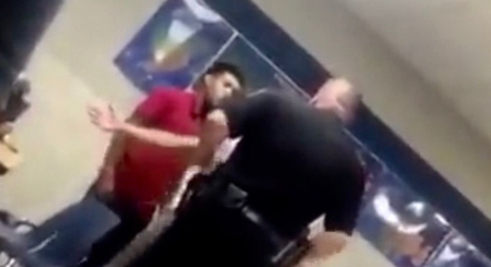 Watch: Texas school cop tells student to 'get out of my face' and then shoves him into a wall