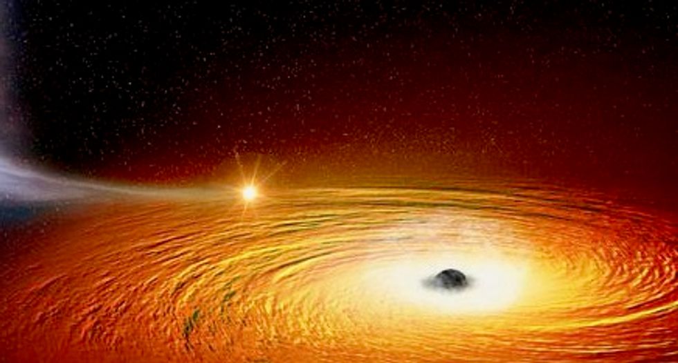 This star is orbiting insanely close to a black hole
