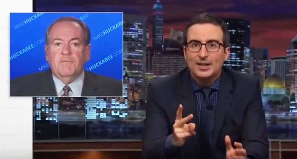 John Oliver rips Huckabee over refugee fear-mongering: 'More men named Mike have killed people'