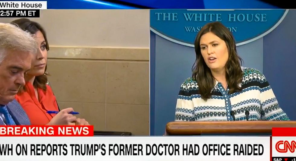 Sarah Sanders: White House 'raid' on Trump's former doctor is 'standard operating procedure'