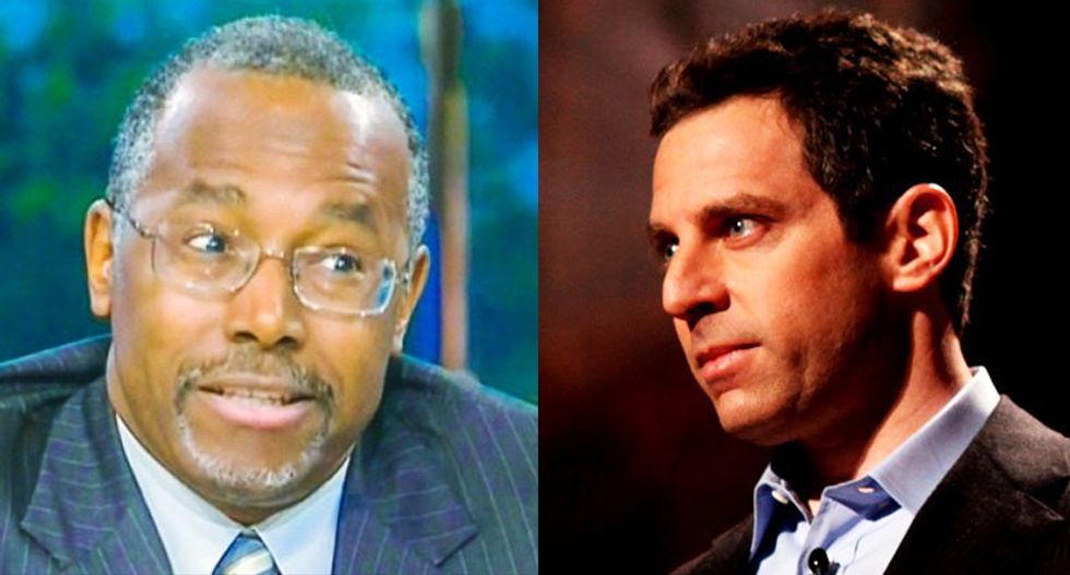 Sam Harris: I'd vote for 'dangerously deluded religious imbecile' Ben Carson over Noam Chomsky