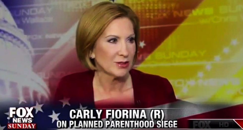Carly Fiorina: Linking Planned Parenthood attack to 'pro-life' activists is 'typical left-wing tactics'