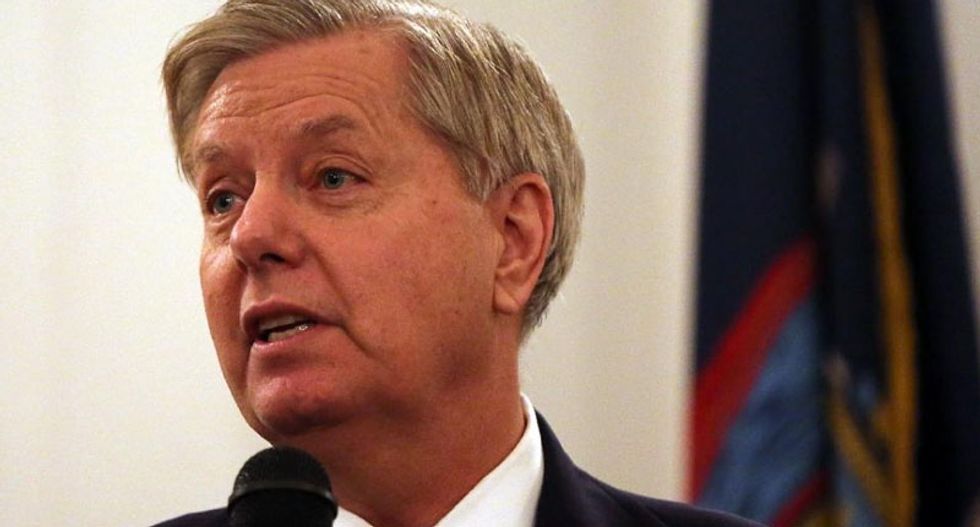 Lindsey Graham went on a bizarre terrorism rant at Ivanka's women's conference -- and no one could figure out why
