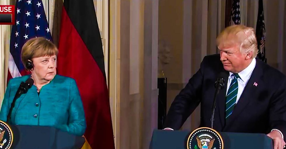 Trump blows up at Germany over 'vast sums of money' owed to NATO in series of tweets