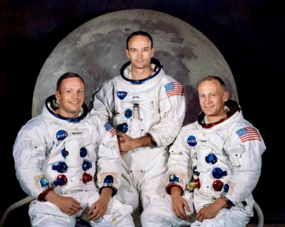 Fifty years after Moon mission, Apollo astronauts meet at historic launchpad