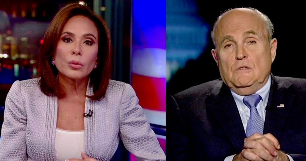 'I’m still learning all of the facts': Watch Rudy Giuliani try to backtrack on Judge Jeanine Pirro's Fox News show