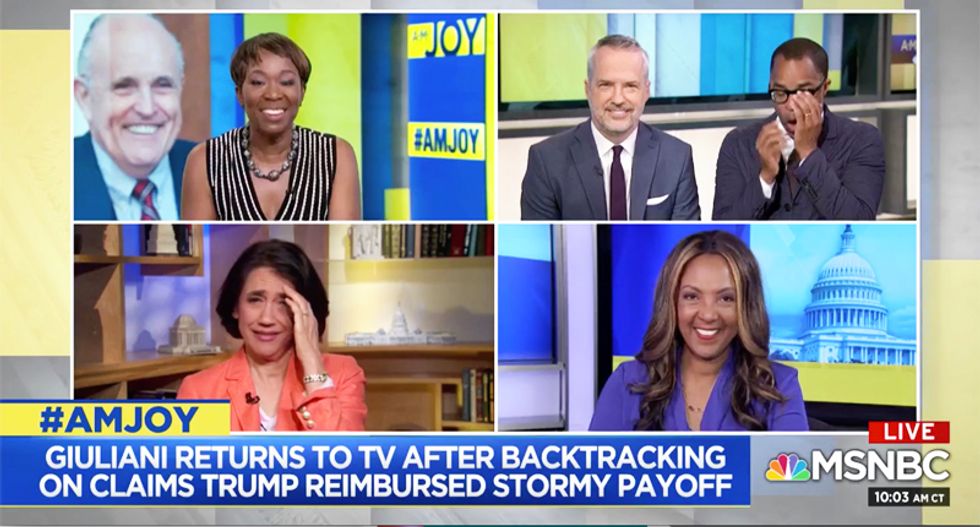 MSNBC panel dissolves in laughter -- and then destroys Giuliani's 'buffoonish' ABC interview