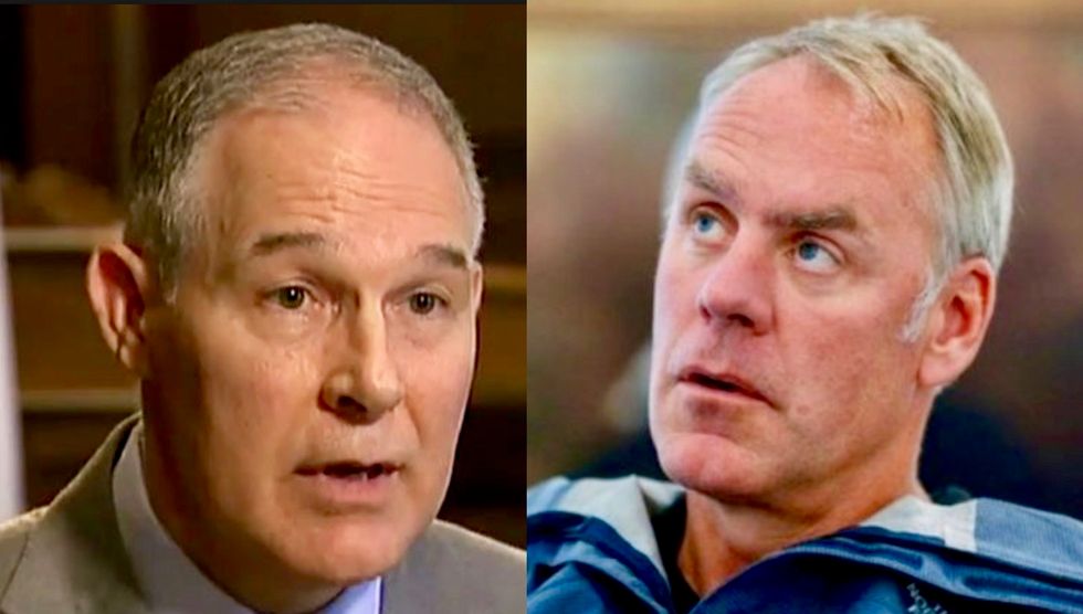 Scott Pruitt's staff is trying to get him off hotseat by shopping negative stories about a cabinet rival: report