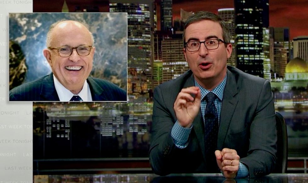 'They both want to f*ck Ivanka': John Oliver documents Rudy Giuliani's descent from 'Person of the Year' to Trump's incompetent lawyer