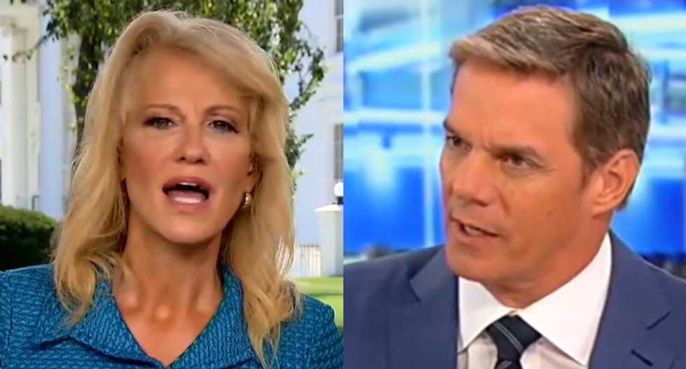 Kellyanne Conway flips out after Fox News asks her about her Trump-hating husband