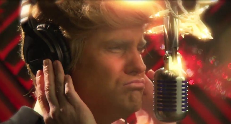 Donald Trump's 'White Christmas' takes on a new meaning in Funny or Die spoof
