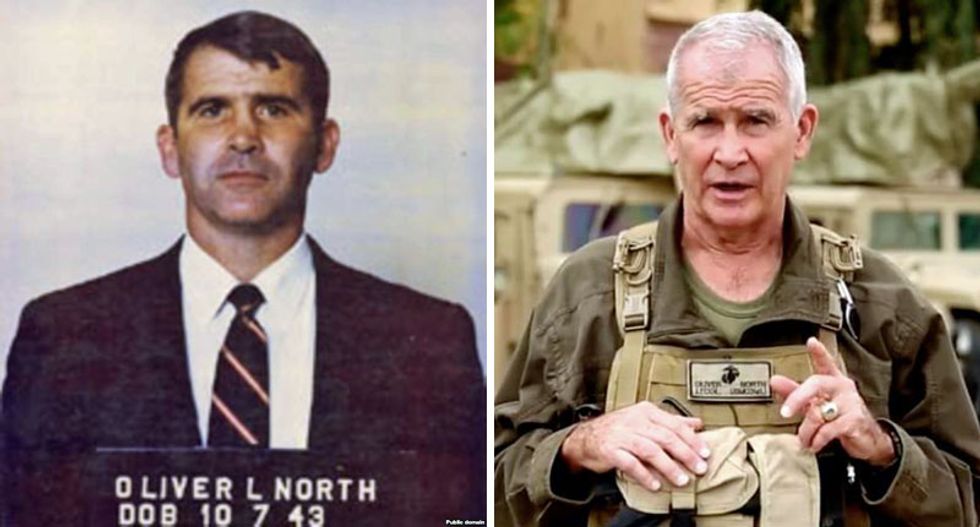 Internet heaps mockery on Oliver North as the NRA’s ironic new ‘face of law-abiding gun ownership’