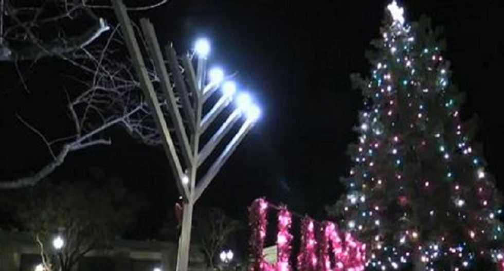 Christmas decor dominates predominantly Jewish NJ town after Christian whines about menorah