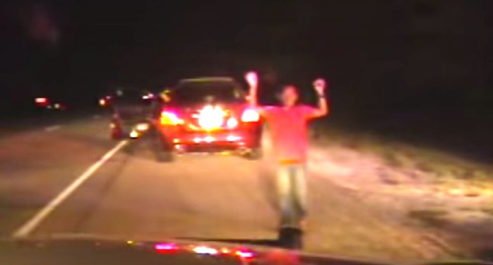 WATCH: TX police draw guns on mother and young children they mistook for gun-waving males