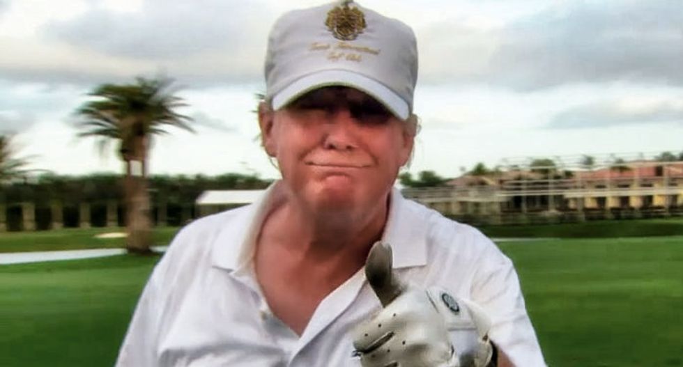 Trump's rambling New York Times interview happened on the golf course while he was left unattended