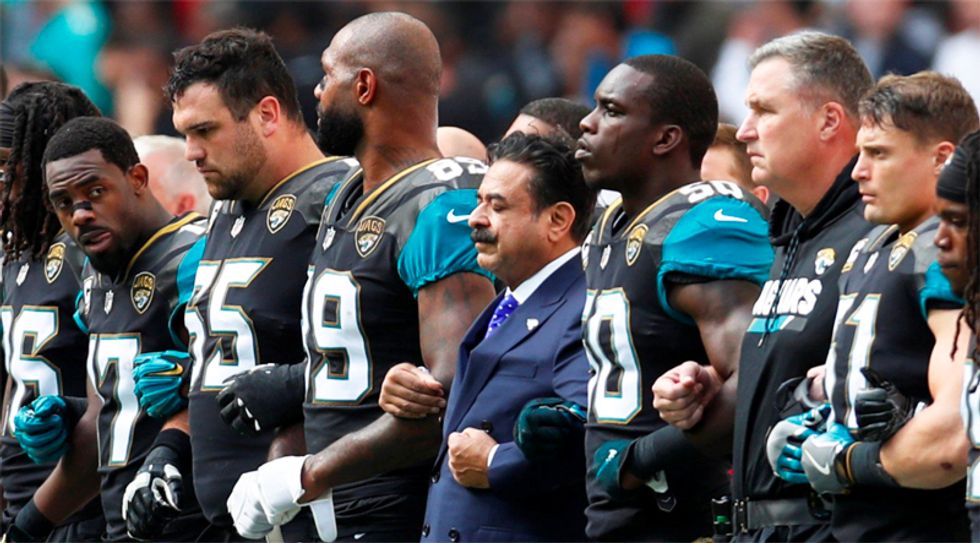 'These ingrates must be deported': Twitter racists attack NFL's only Muslim owner for standing with players