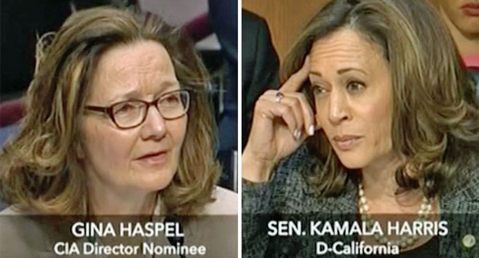 Trump’s CIA pick won’t say whether torture is immoral — but Kamala Harris refuses to let her wriggle off the hook