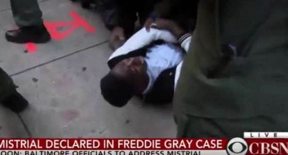 Video captures Baltimore cop attacking Freddie Gray demonstrator for no reason