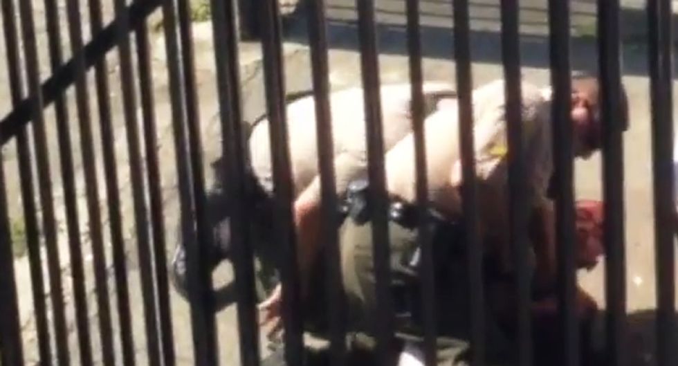 WATCH: Video shows LA sheriff's deputy shooting partner as they wrestle and kill disarmed suspect