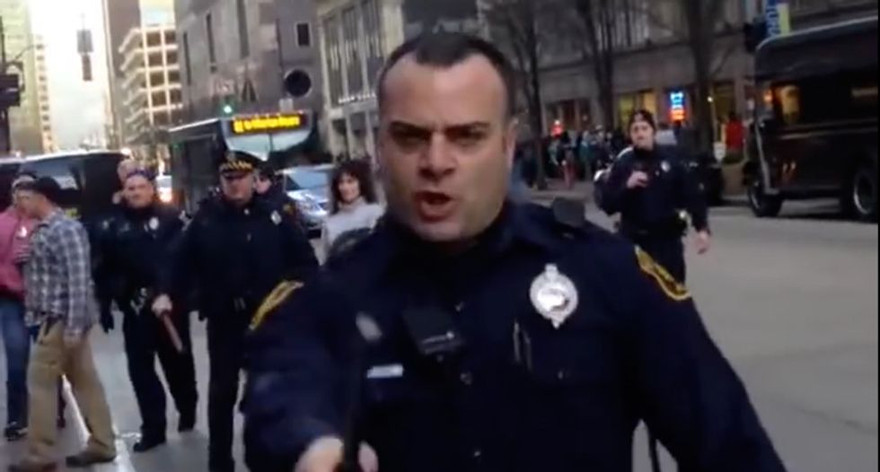 WATCH: Pittsburgh cop snaps and unleashes insane unhinged rant on innocent bystanders