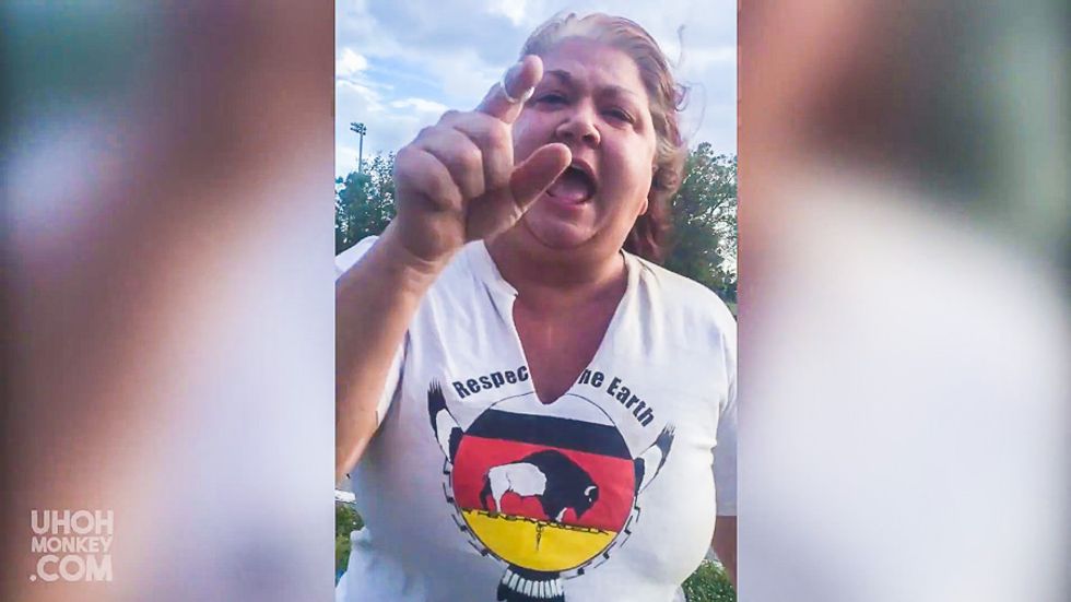 WATCH: Racist lady goes completely berserk after mistaking Brazilian comedy team for terrorists