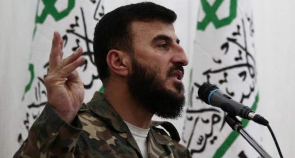 Leader of powerful Syrian rebel group killed in air strike