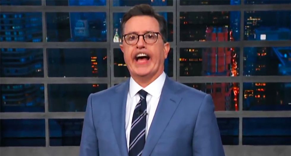 Stephen Colbert unleashes his impression of Eric Trump campaigning for Republicans -- and it's brutal