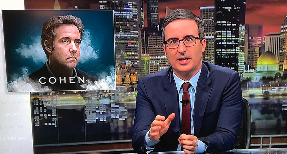 John Oliver: Michael Cohen is a lawyer that is so sh*tty it made Trump say 'get me someone good -- Rudy Giuliani'