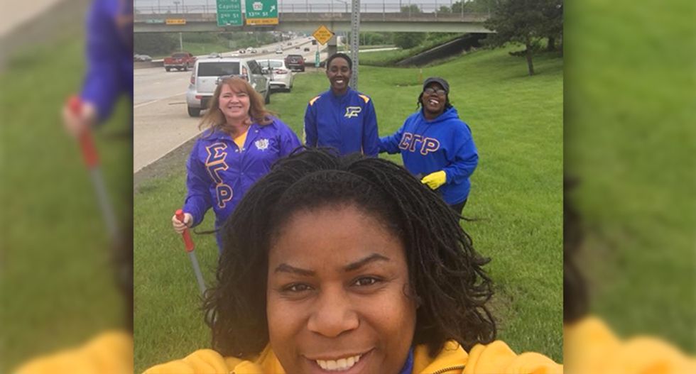 Cop accuses black sorority students of 'fighting' -- but they were doing community service