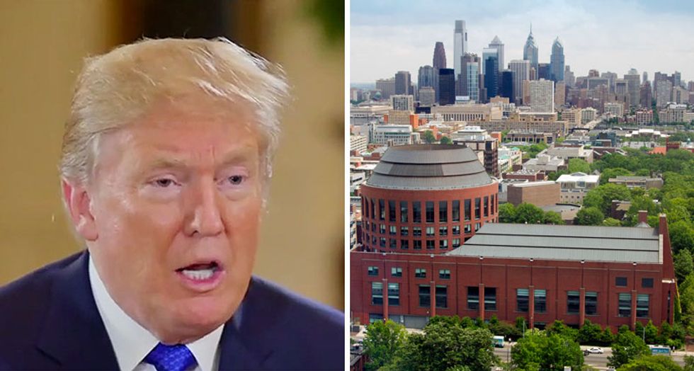 Trump's alma mater is so embarrassed by Trump’s ‘foibles’ that they won’t even mention the commander-in-chief