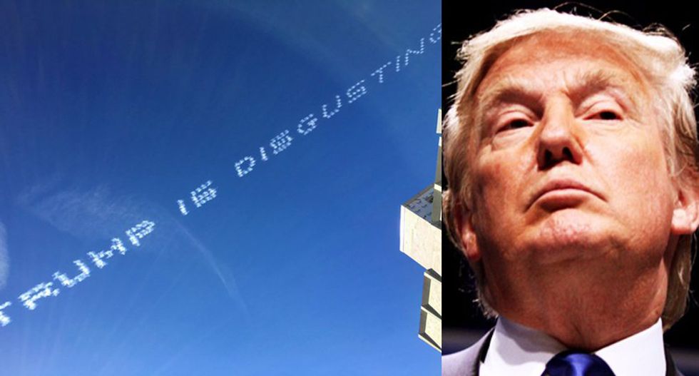 Republican millionaire behind 'Trump is disgusting' skywriting: 'I would vote for Secretary Clinton'