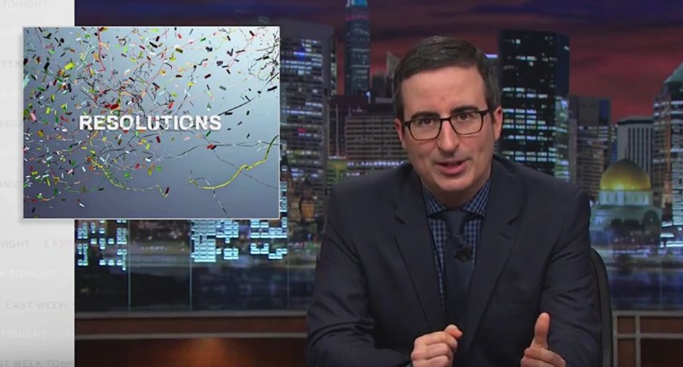 John Oliver has tips for weaseling out of that New Year's resolution that you've probably already broken