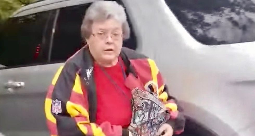 Racist teacher won't back down after she's busted for calling man the N-word in front of his kids