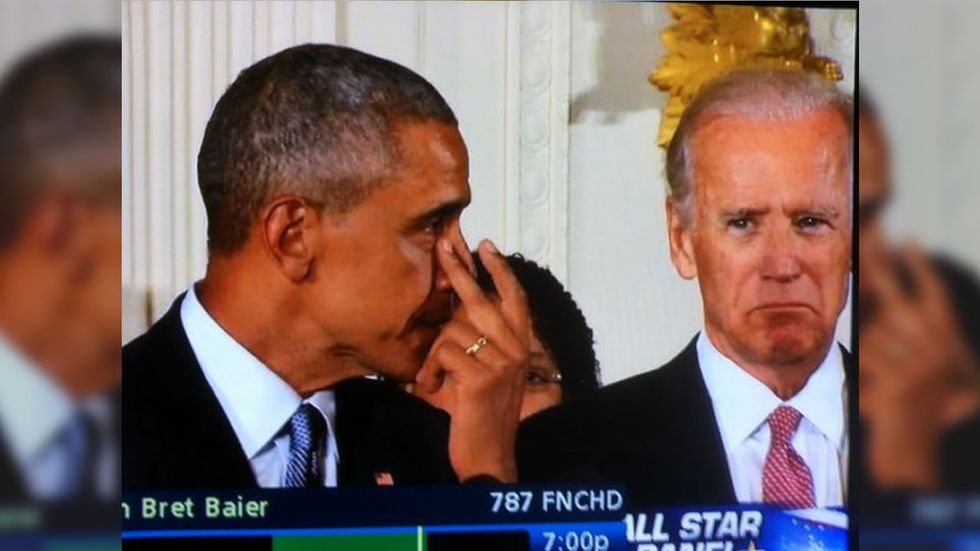 Breitbart film critic: Obama was really 'giving America the finger' when he wiped away 'fake-fascist tears'